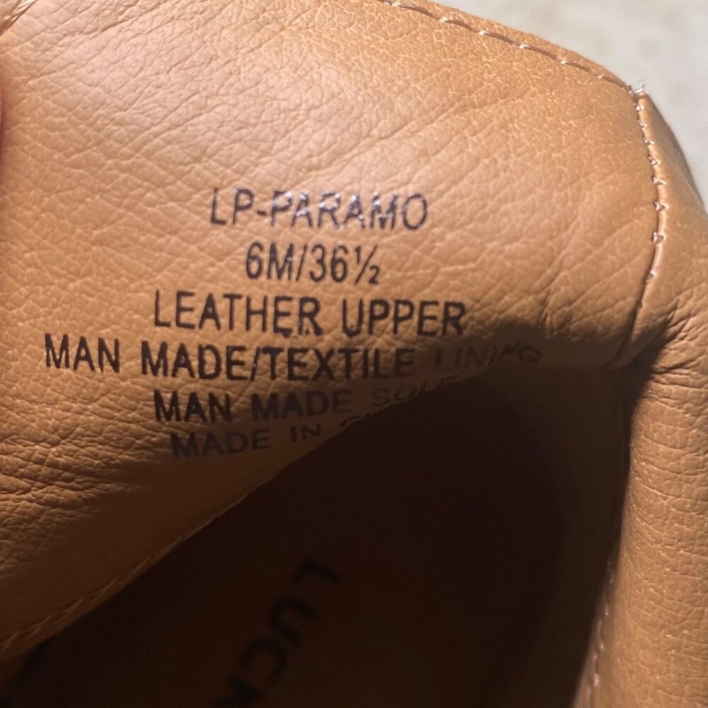 Lucky Brand‎ Womens Taupe Leather Upper Ankle Booties Size 6M - Picture 7 of 9